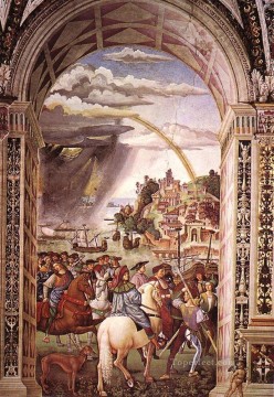 Aeneas Piccolomini Leaves For The Council Of Basle Renaissance Pinturicchio Oil Paintings